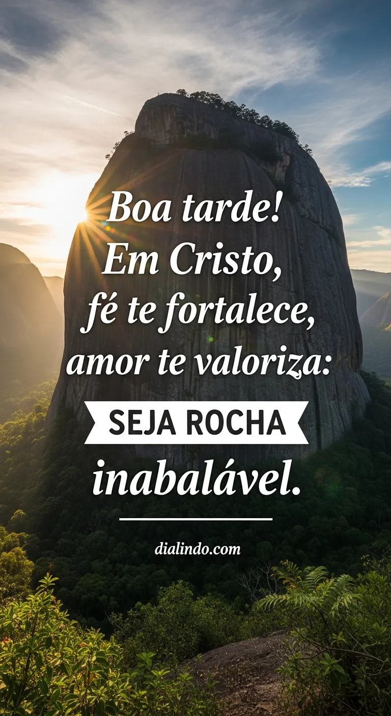 Amor-fé: Rocha em Cristo.