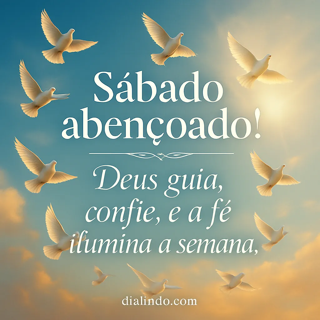 Sábado: Guia, Confiança, Luz Semanal.
