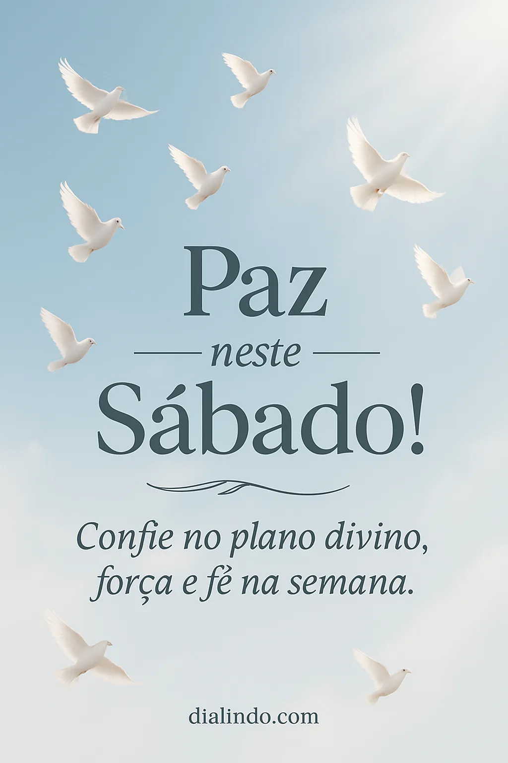 Sábado: Divino Recomeço Forte