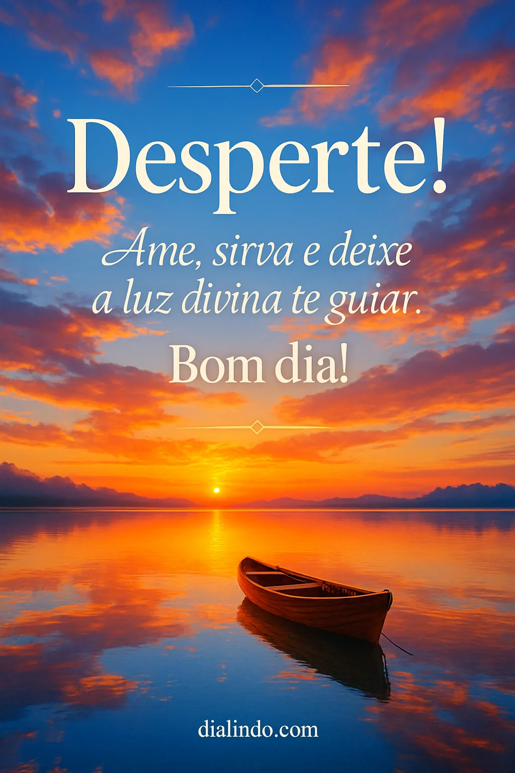 Despertar: Amor, Serviço, Luz.