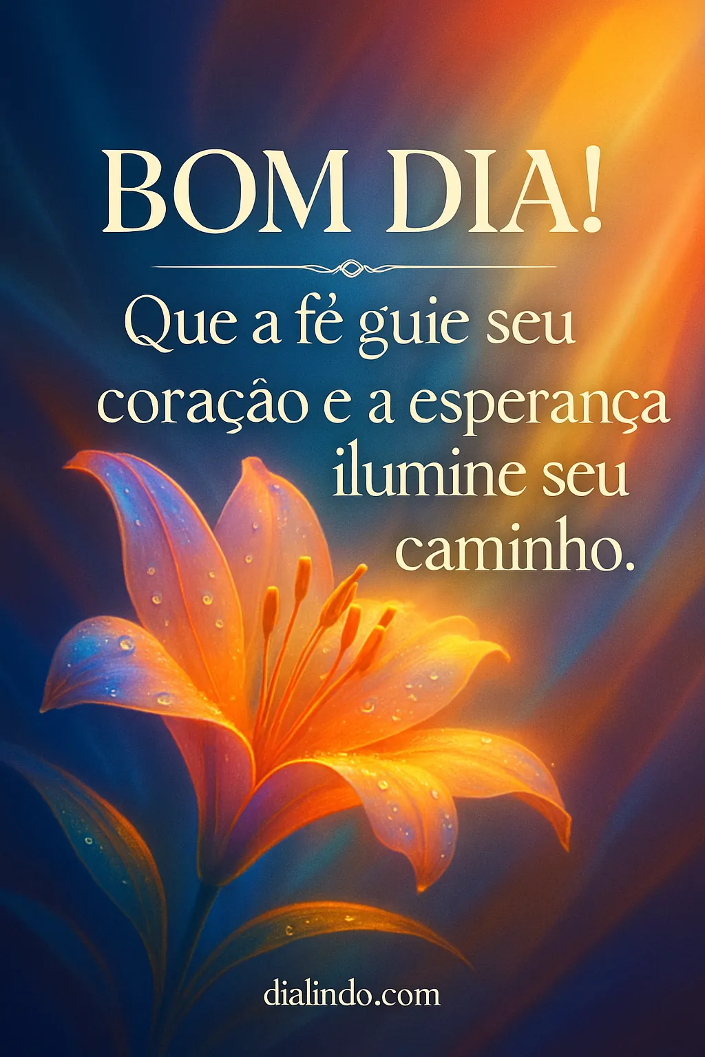 Coração guiado, caminho iluminado.