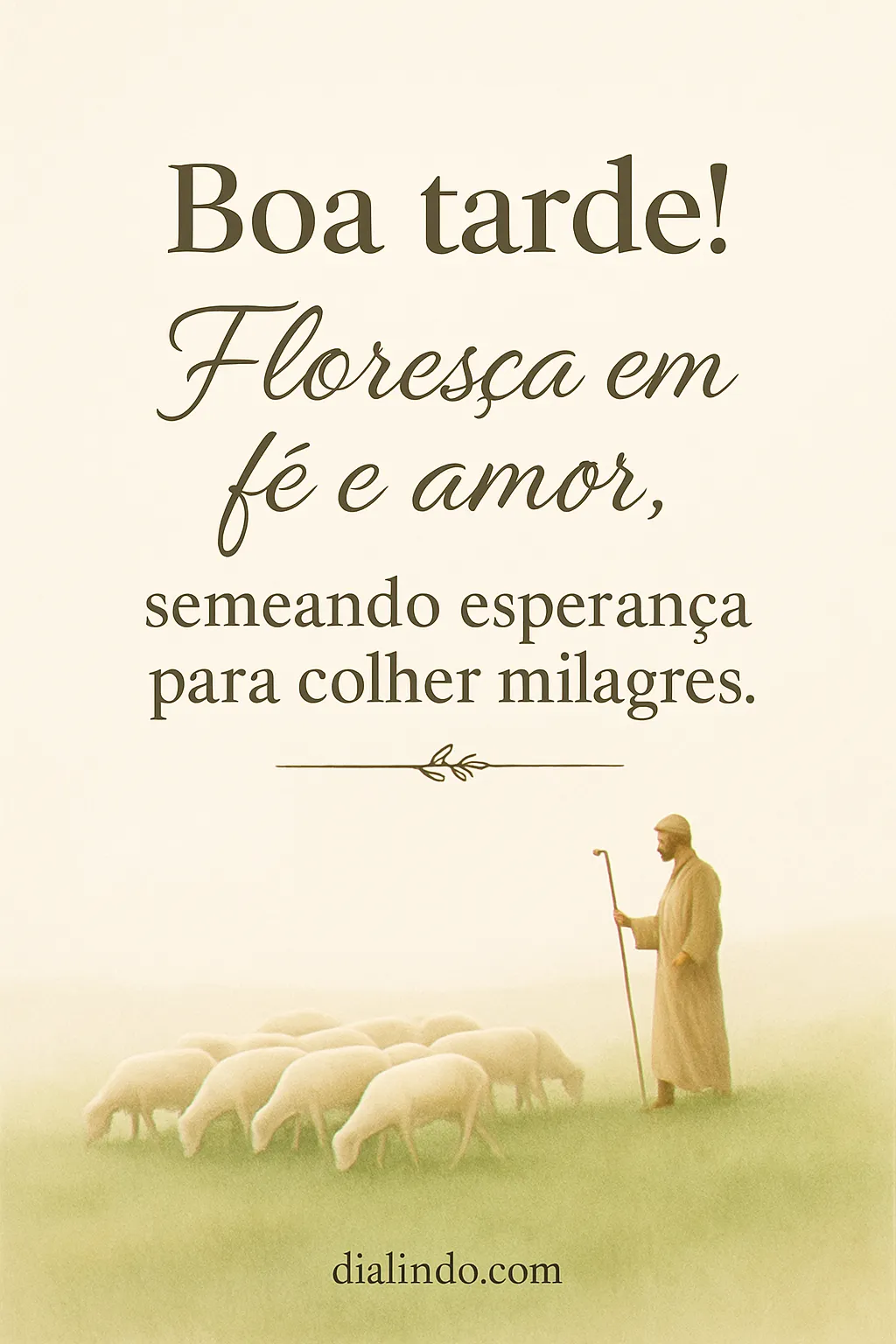 Jardim de Milagres: Fé Semear