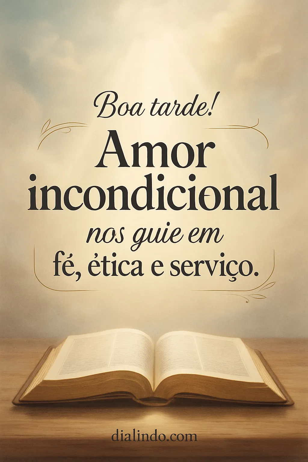 Amor, Fé, Ética, Serviço