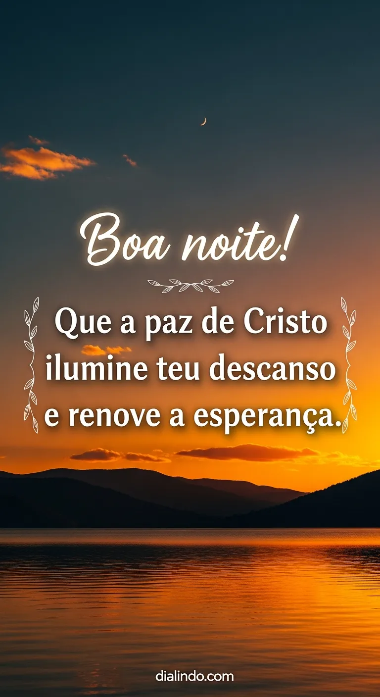 Luz, Paz e Esperança Noturna.