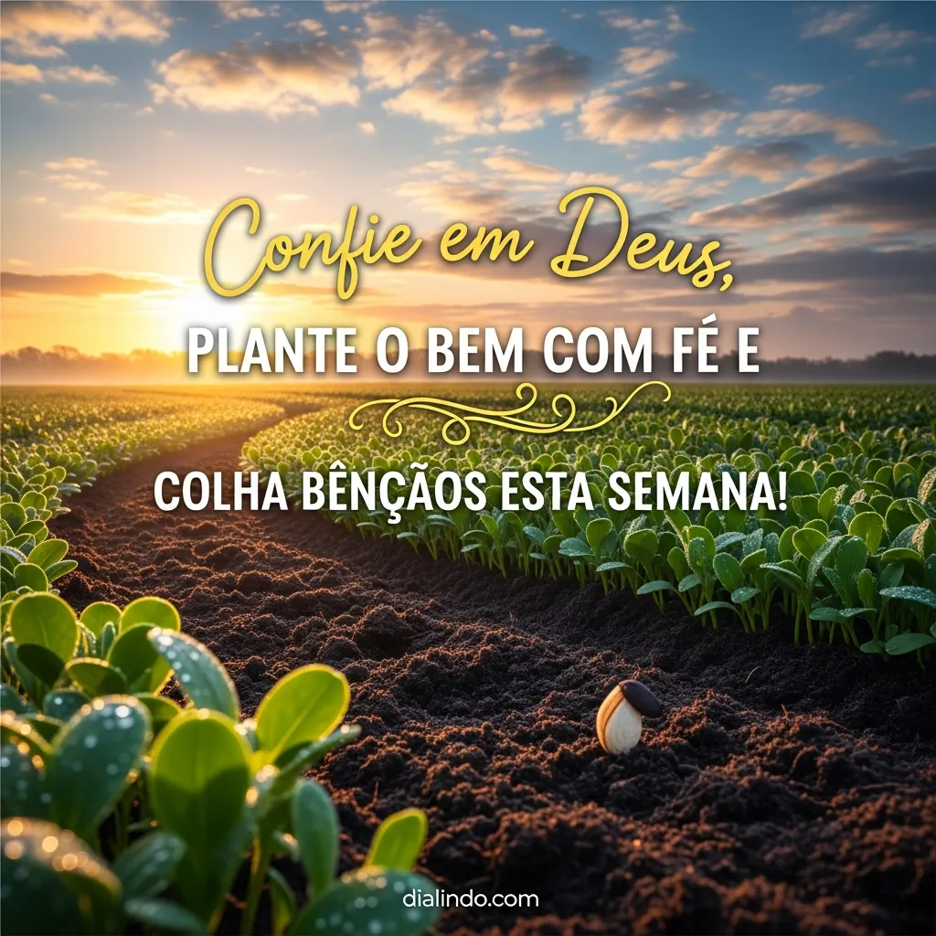Semear Fé, Colher Bênçãos.