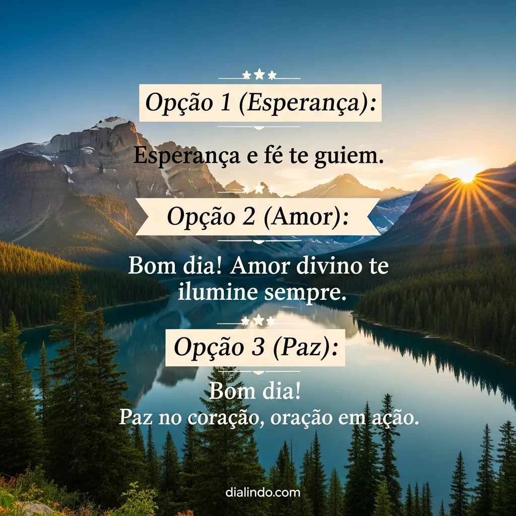 Bênçãos Triunas do Bom Dia