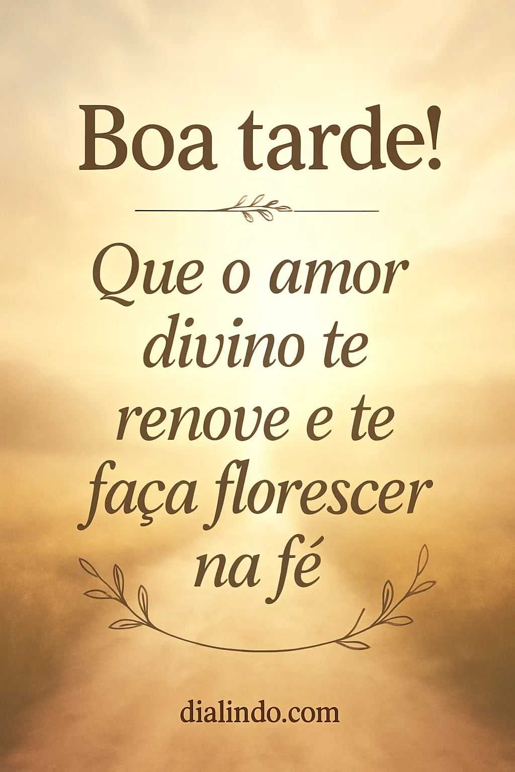 Amor Divino: Florescer na Fé