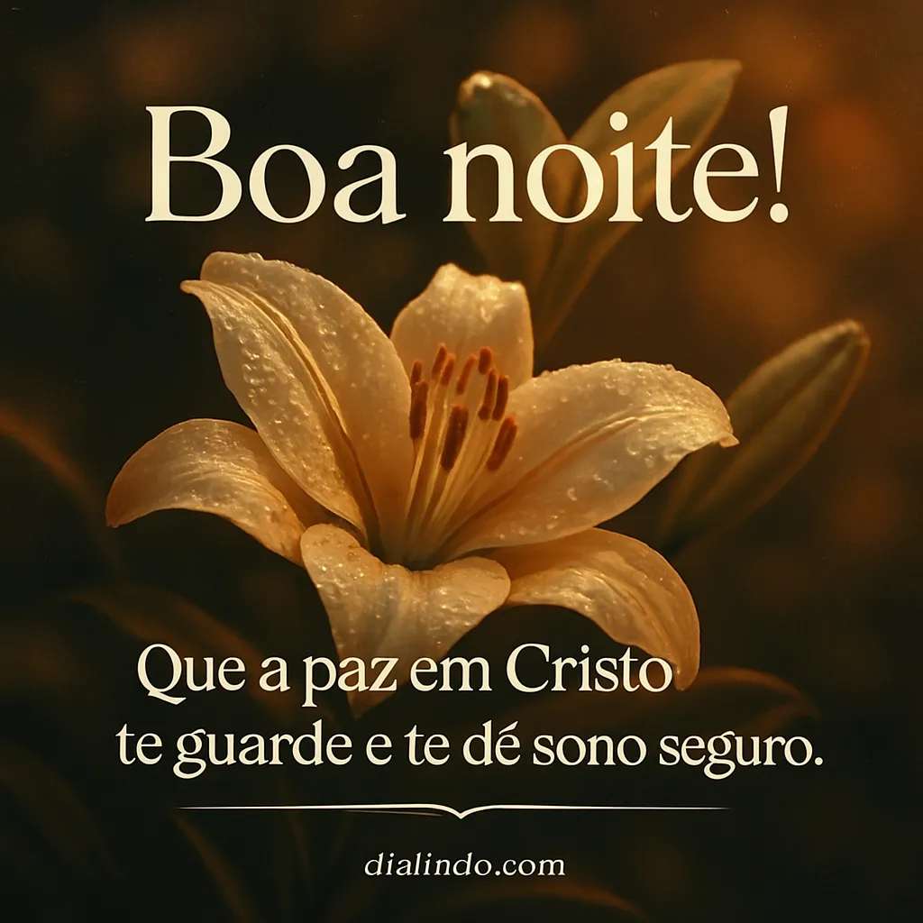 Paz Adormecida em Cristo