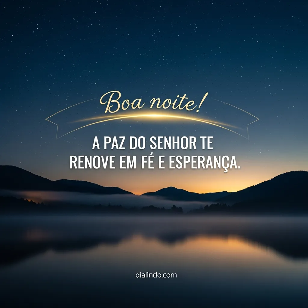 Fé e Esperança Renovadas.