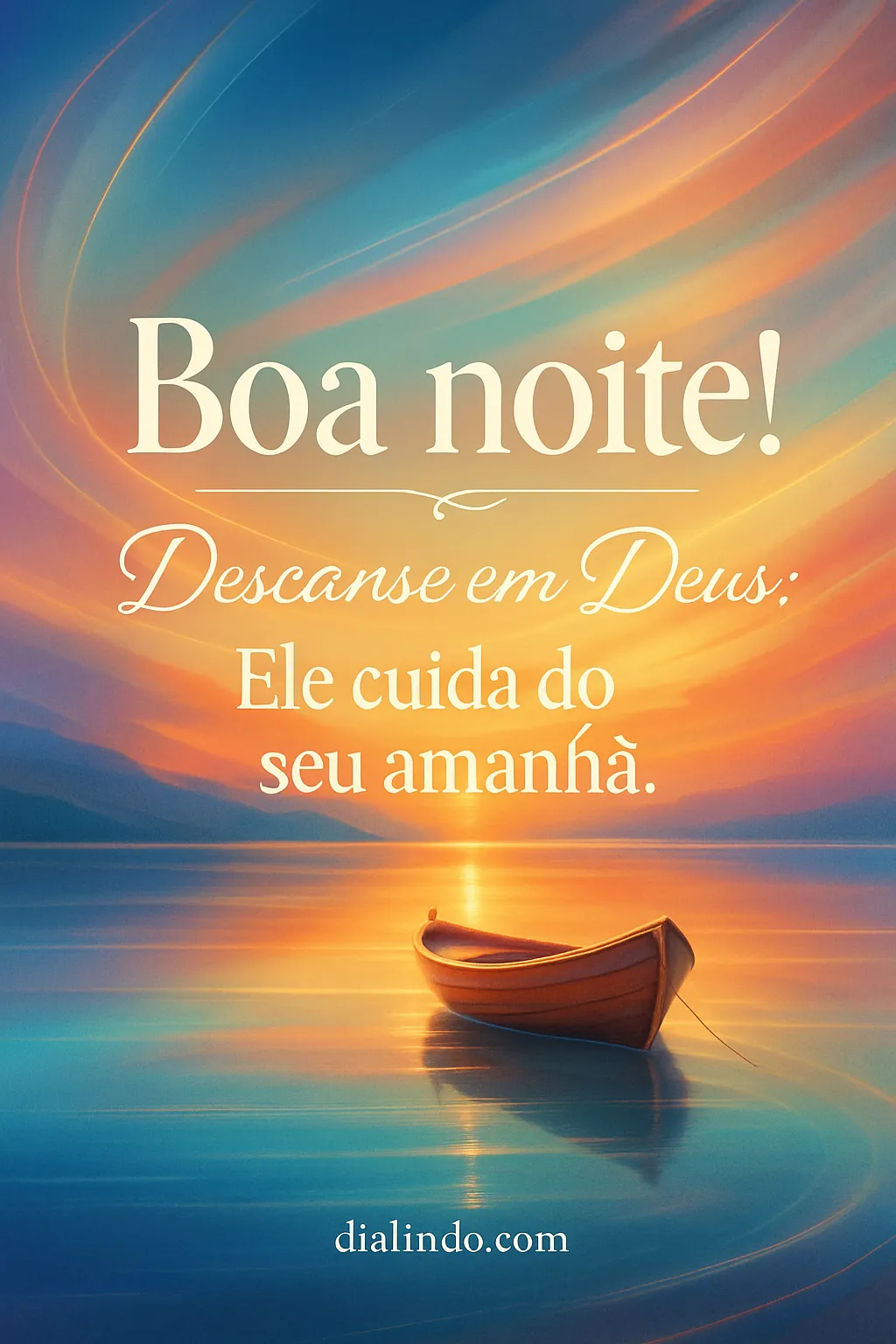 Amanhã seguro, Deus guia.