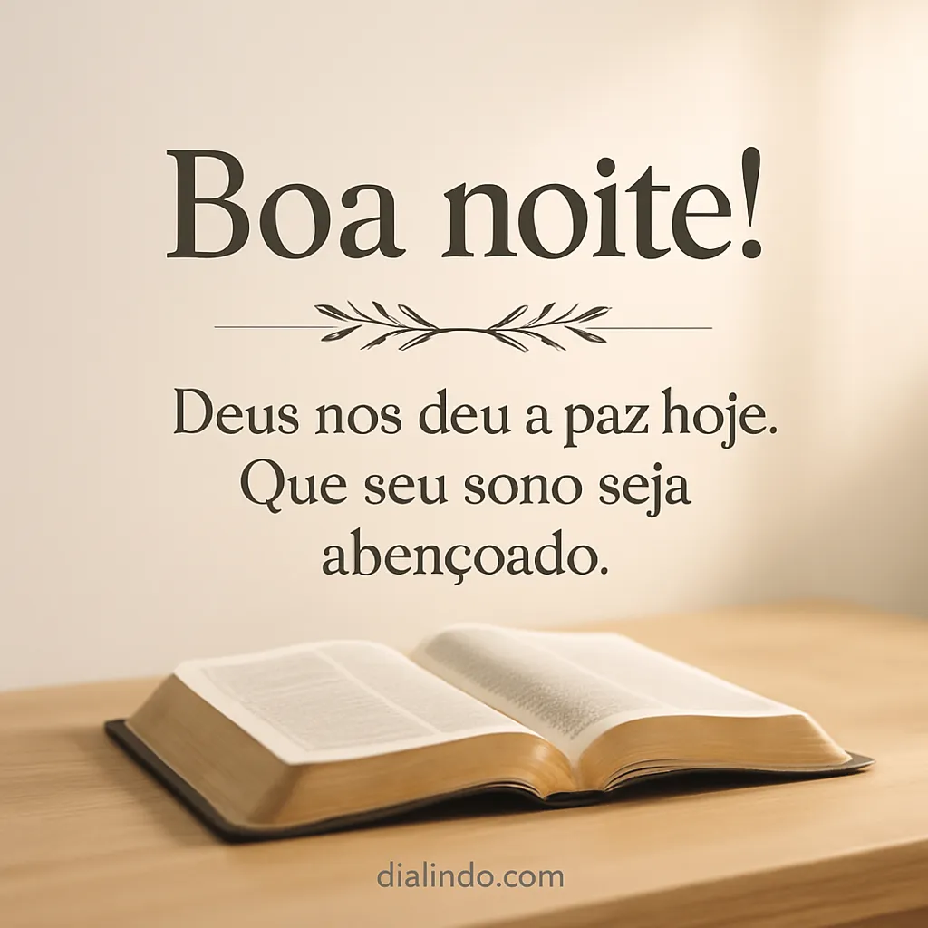 Paz Divina no Descanso.