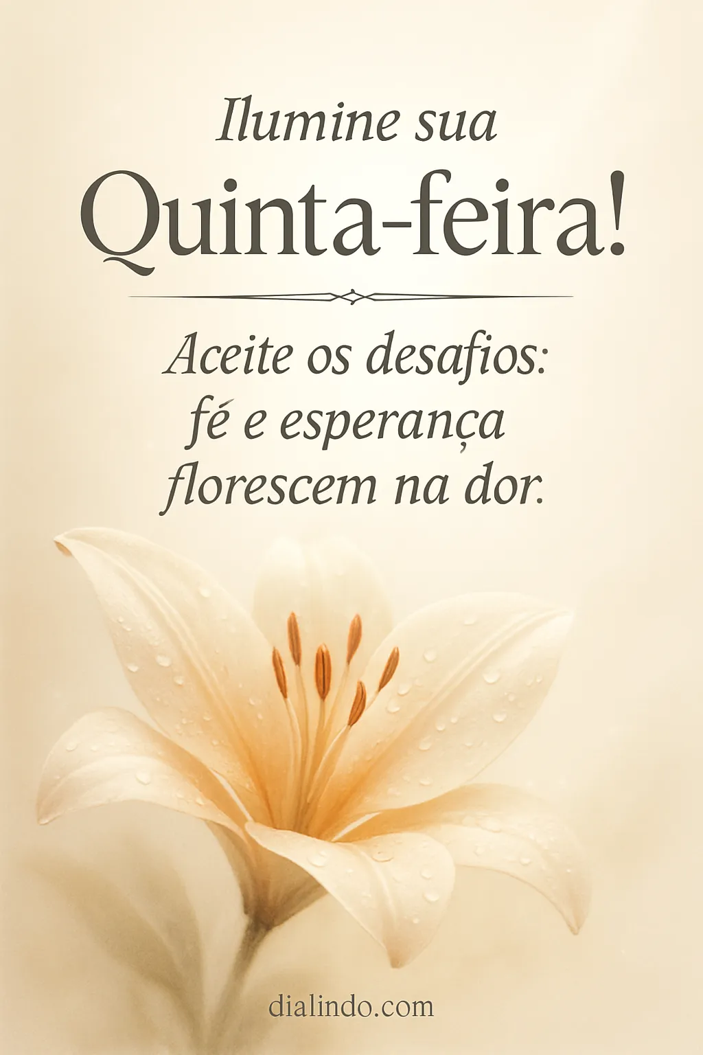 Quinta-Feira: Fé na Adversidade.