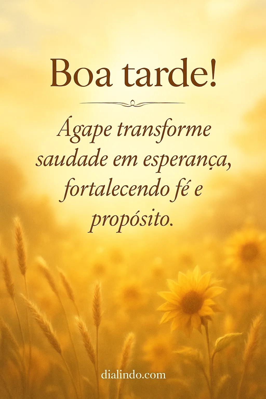 Ágape: Saudade Transmutada em Propósito