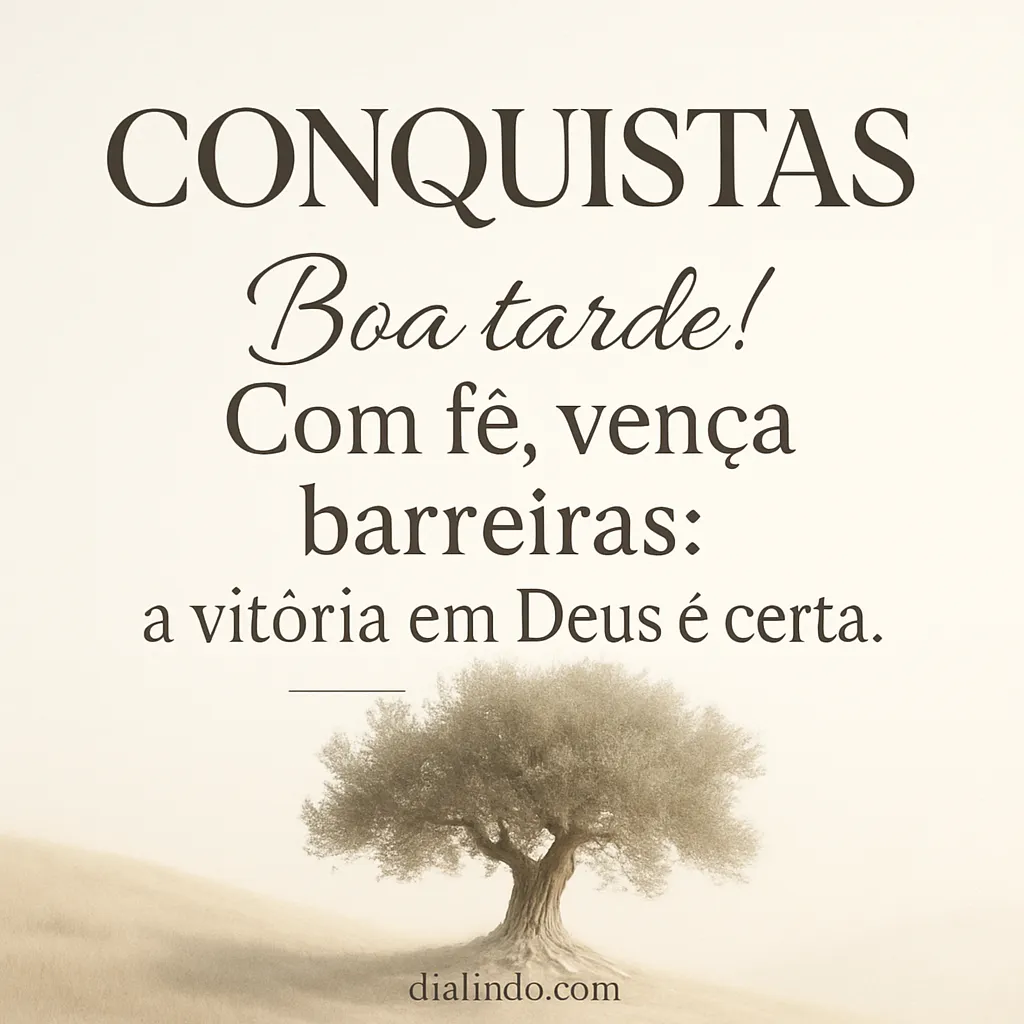 Fé Vence: Deus Garante.