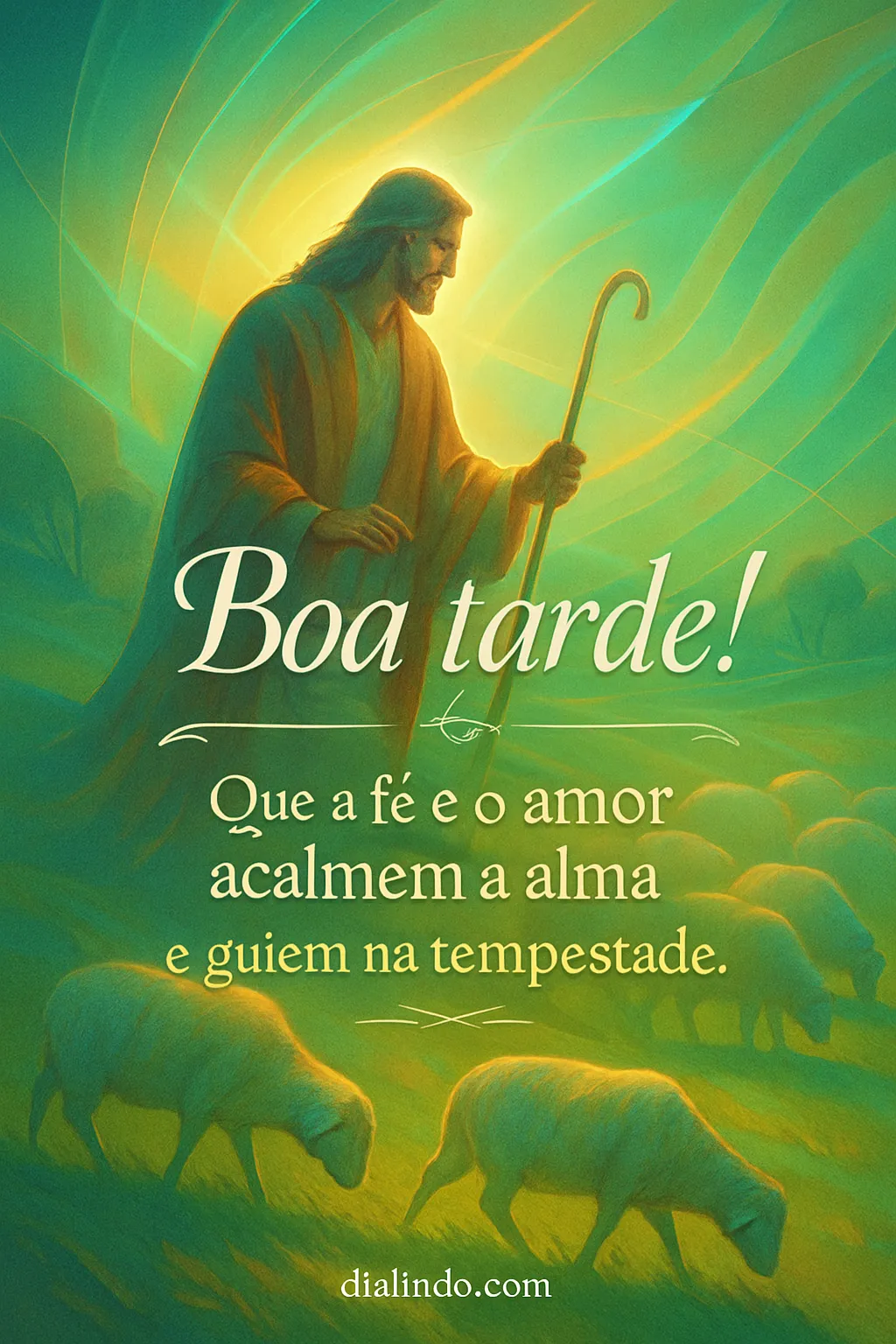 Alma guiada em tempestade.