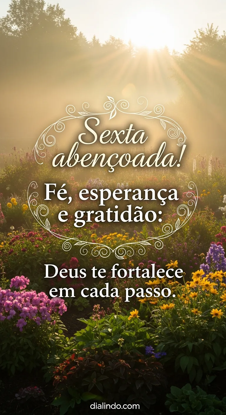 Sexta: Passo Firme, Fé Grata