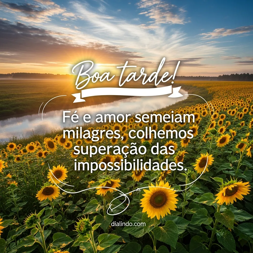 Semente de fé, colheita audaz.