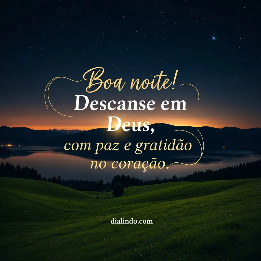 Gratidão Divina, Paz Noturna.