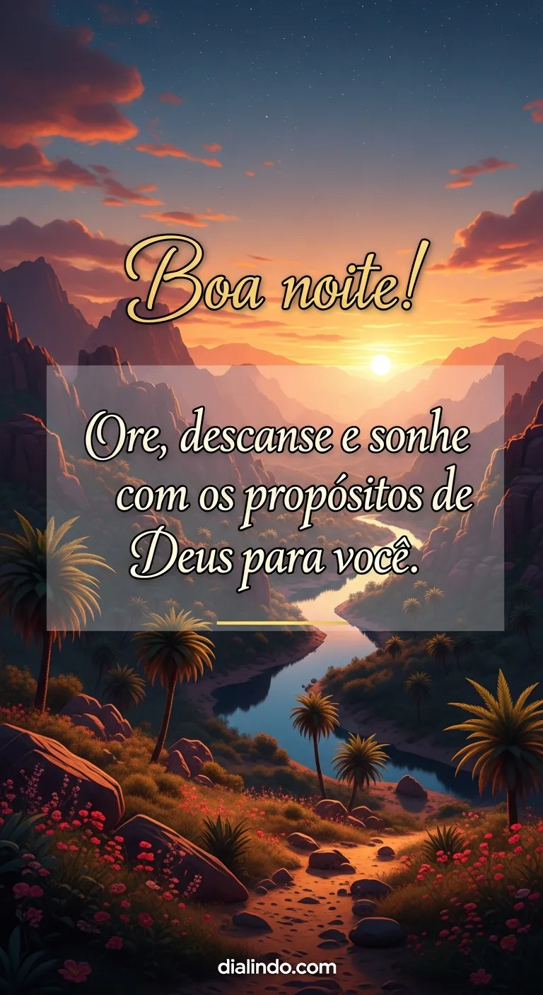 Deus: Sonhos, Descanso, Propósito.