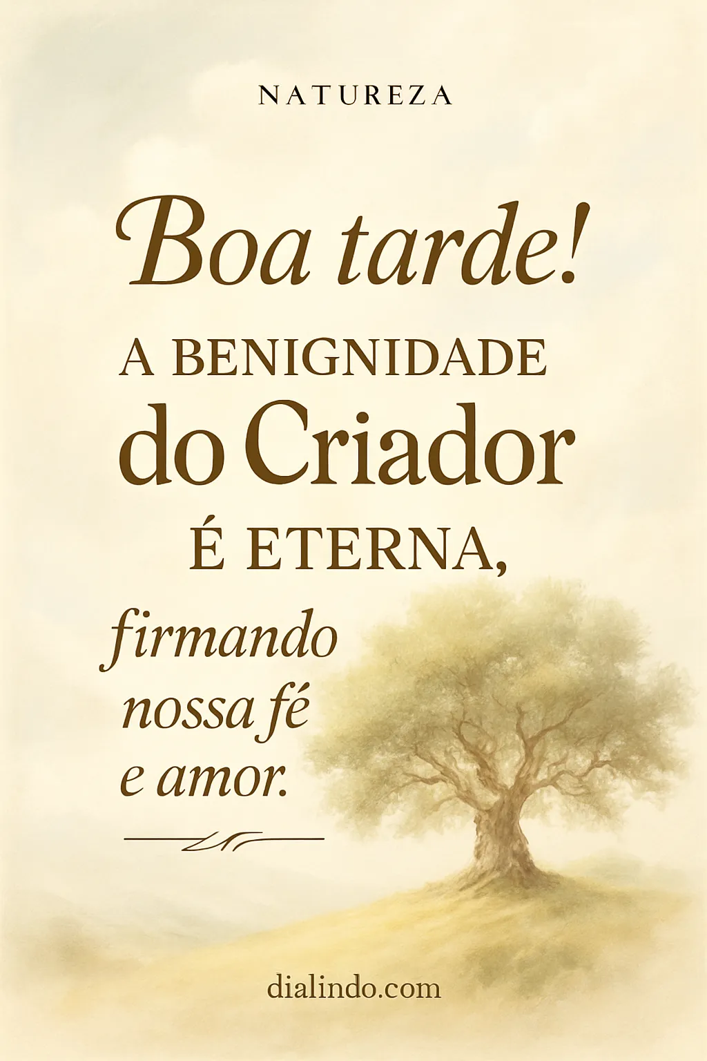 Eternidade Benigna: Fé Florescente