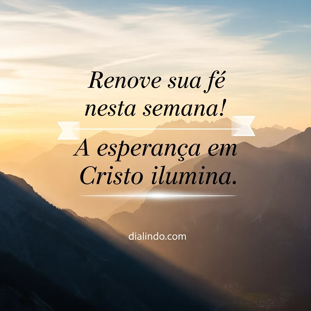 Cristo: Luz na Renovação