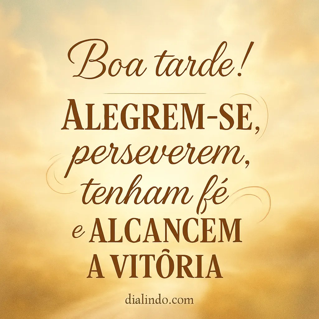 Vitória: Alegria, Fé e Ação.