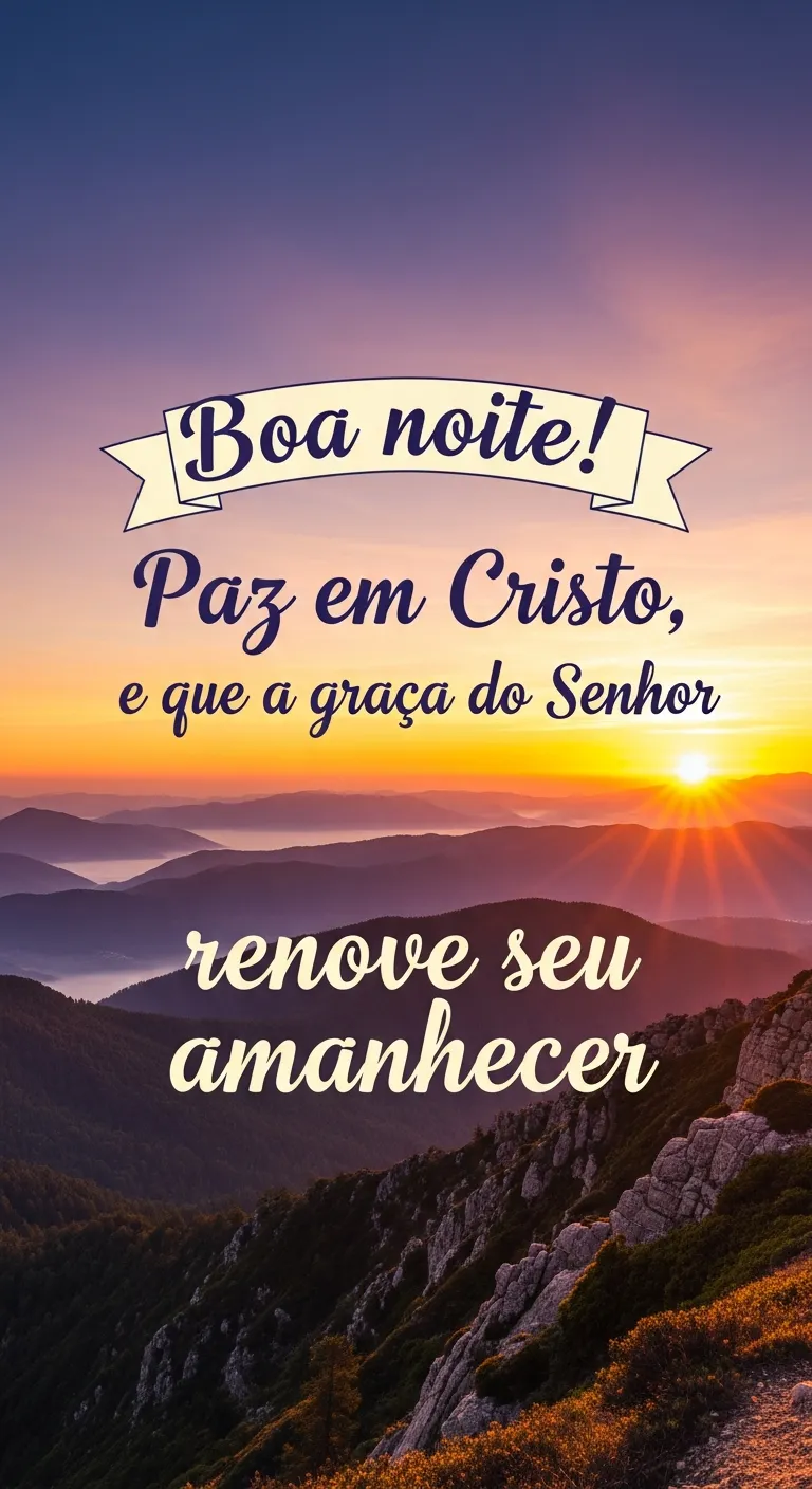 Amanhecer na Graça Renovada