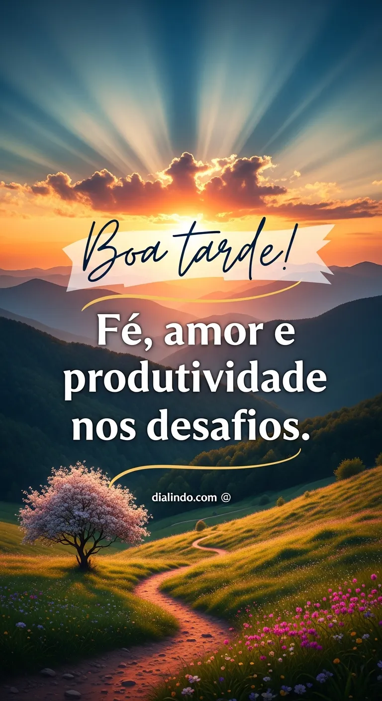 Desafio produtivo com fé e amor