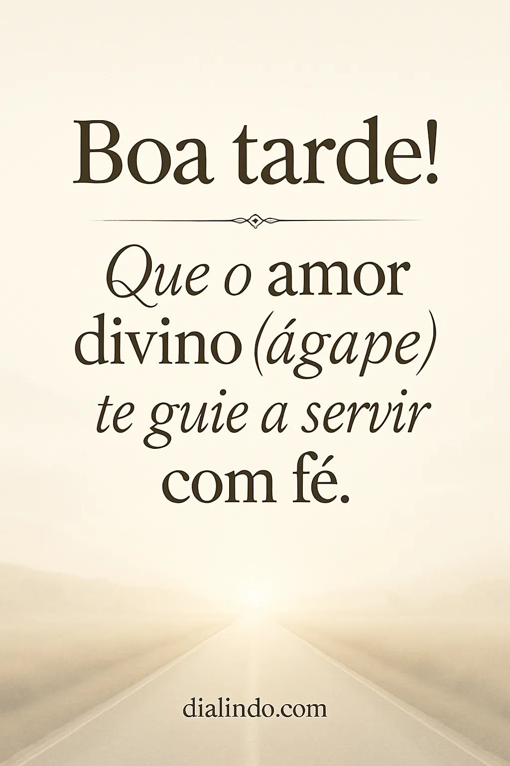 Ágape: Servir Guiado, Amar Fé