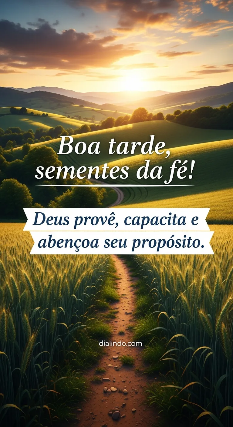 Propósito florido pela provisão.