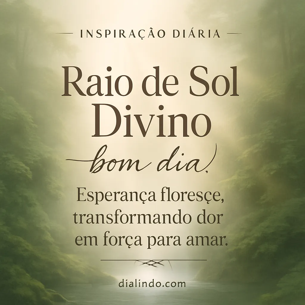 Alquimia da Dor em Amor