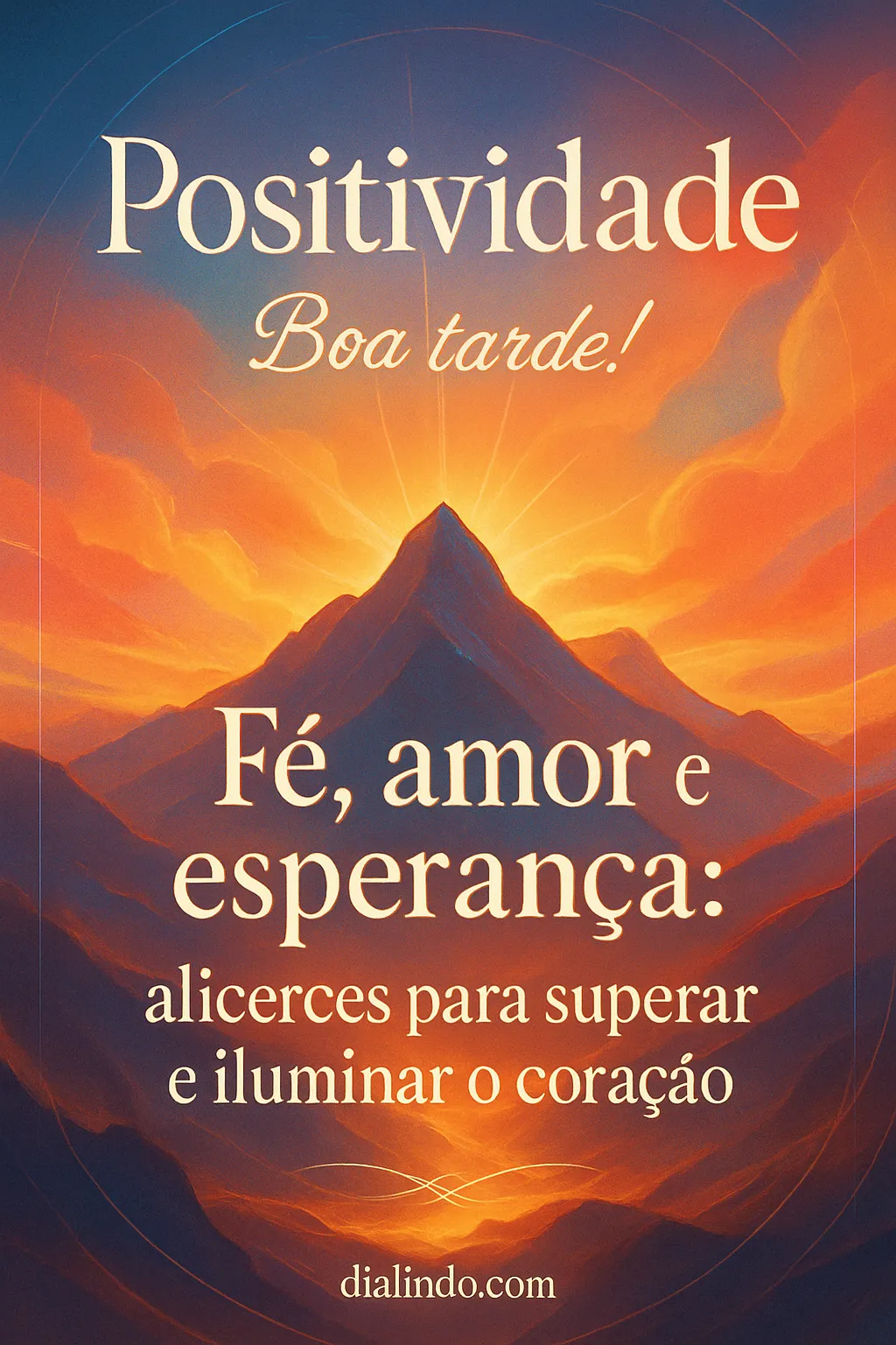 Coração iluminado pela superação.