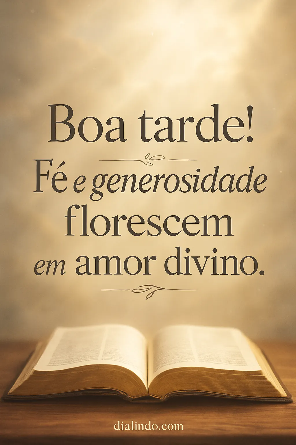 Amor Divino Floresce e Doa