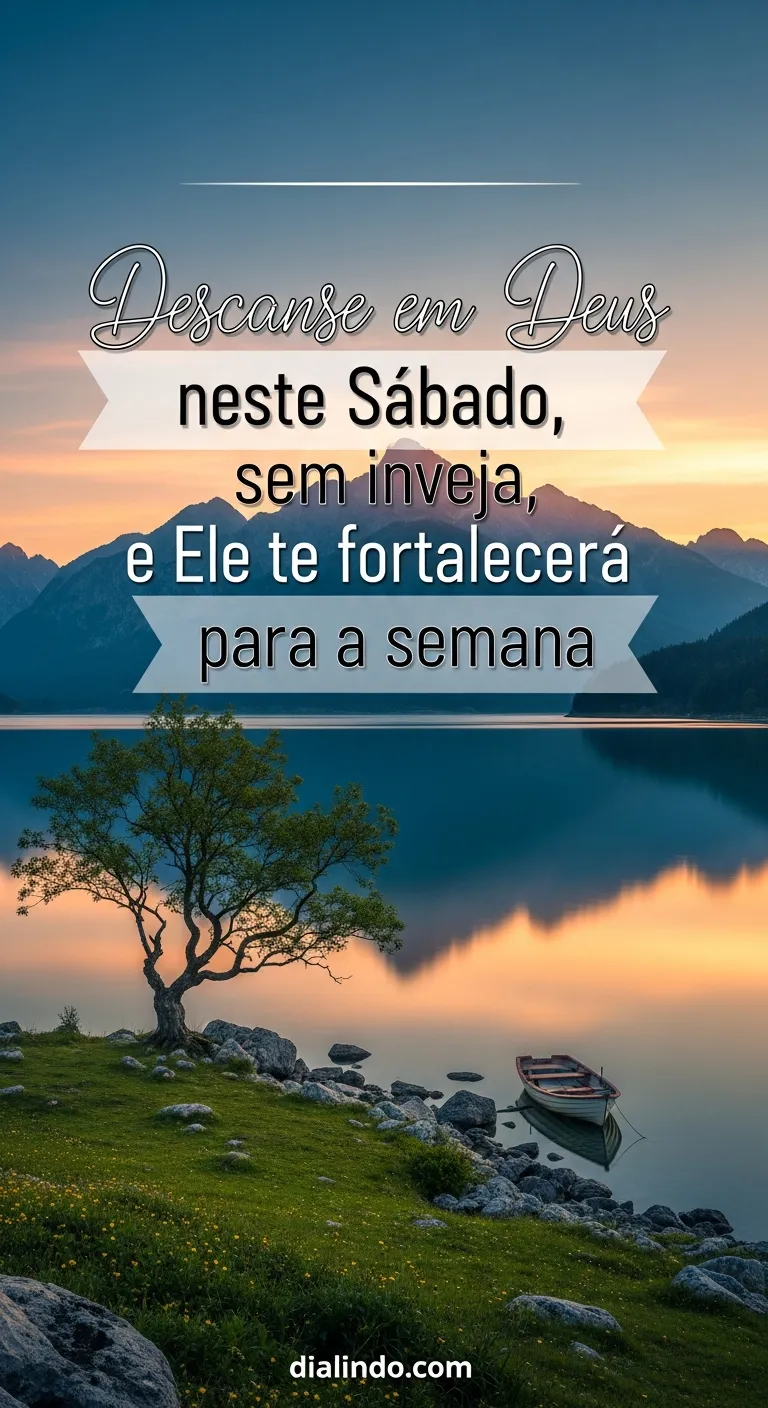 Sábado: Refúgio sem Inveja.