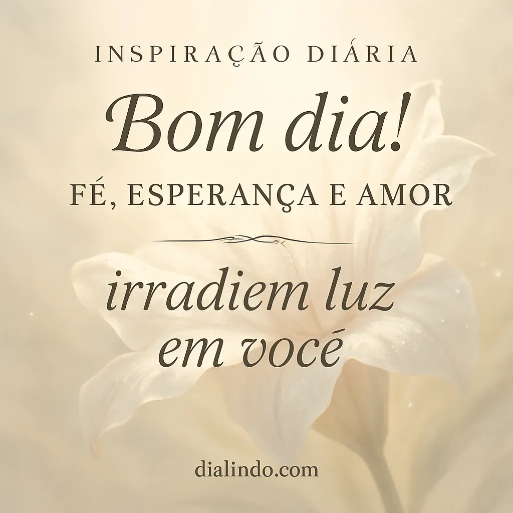 Luz Interior: Fé, Esperança, Amor