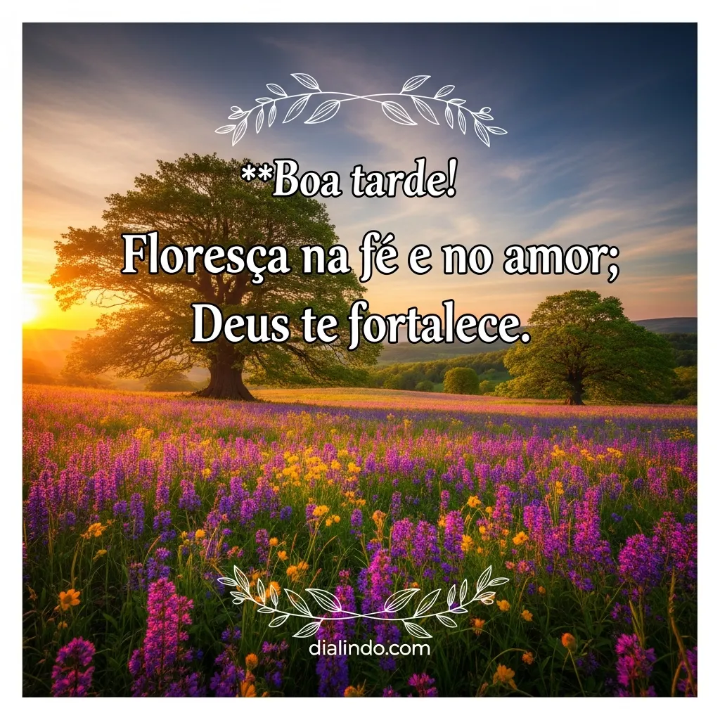 Floresça Fortalecido: Fé e Amor