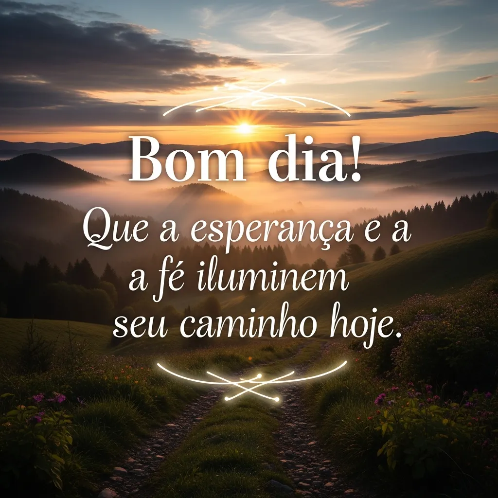 Caminho Iluminado por Esperança e Fé