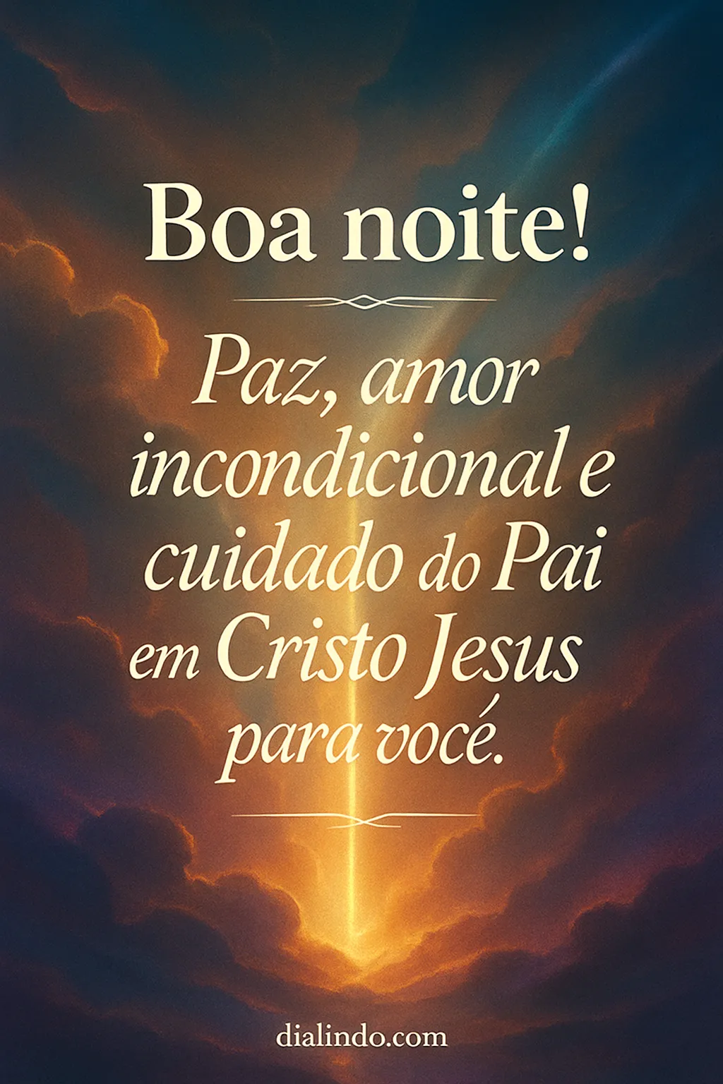 Amor Paterno em Cristo.