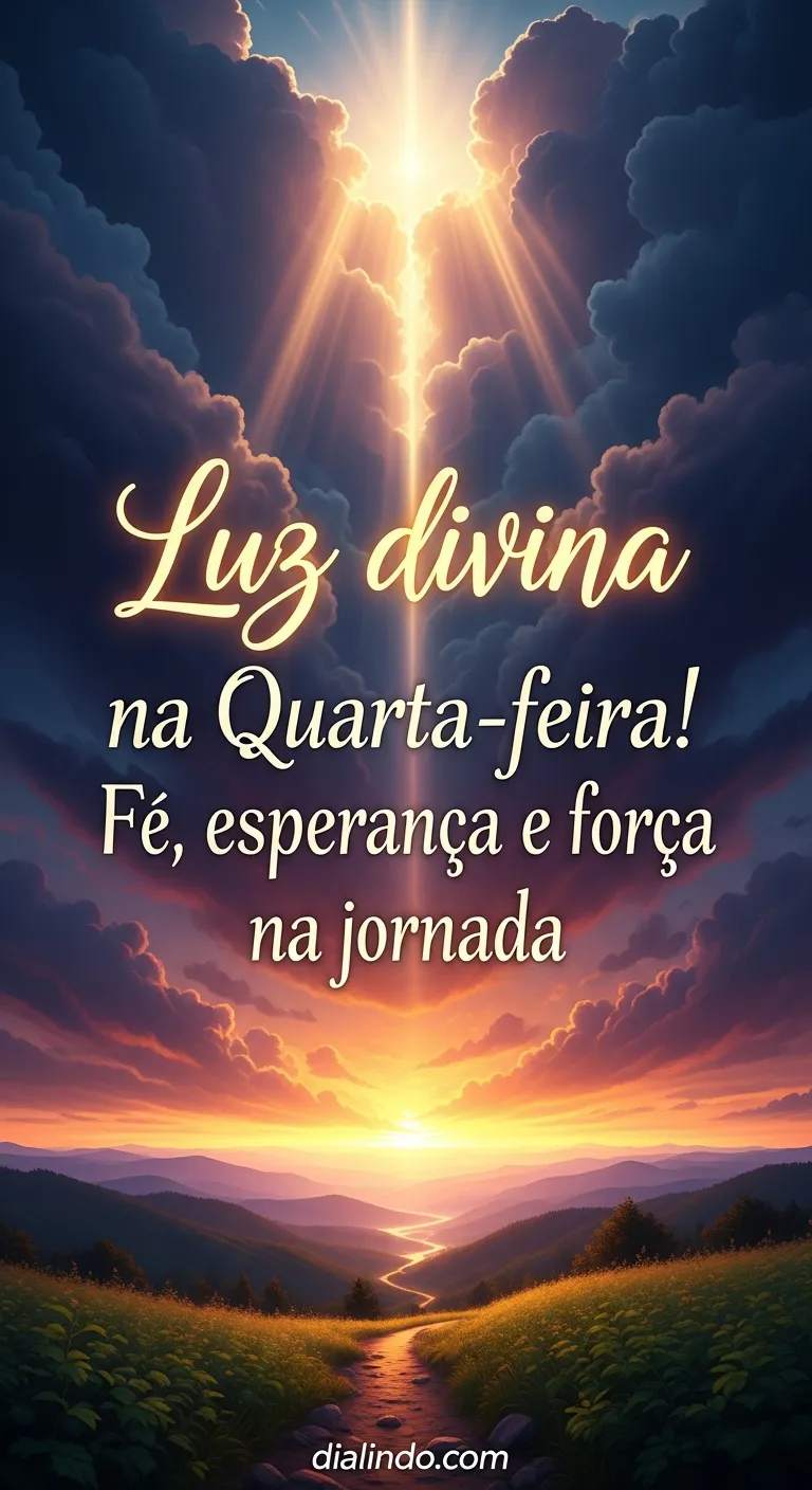 Quarta-feira: Luz, Fé e Jornada