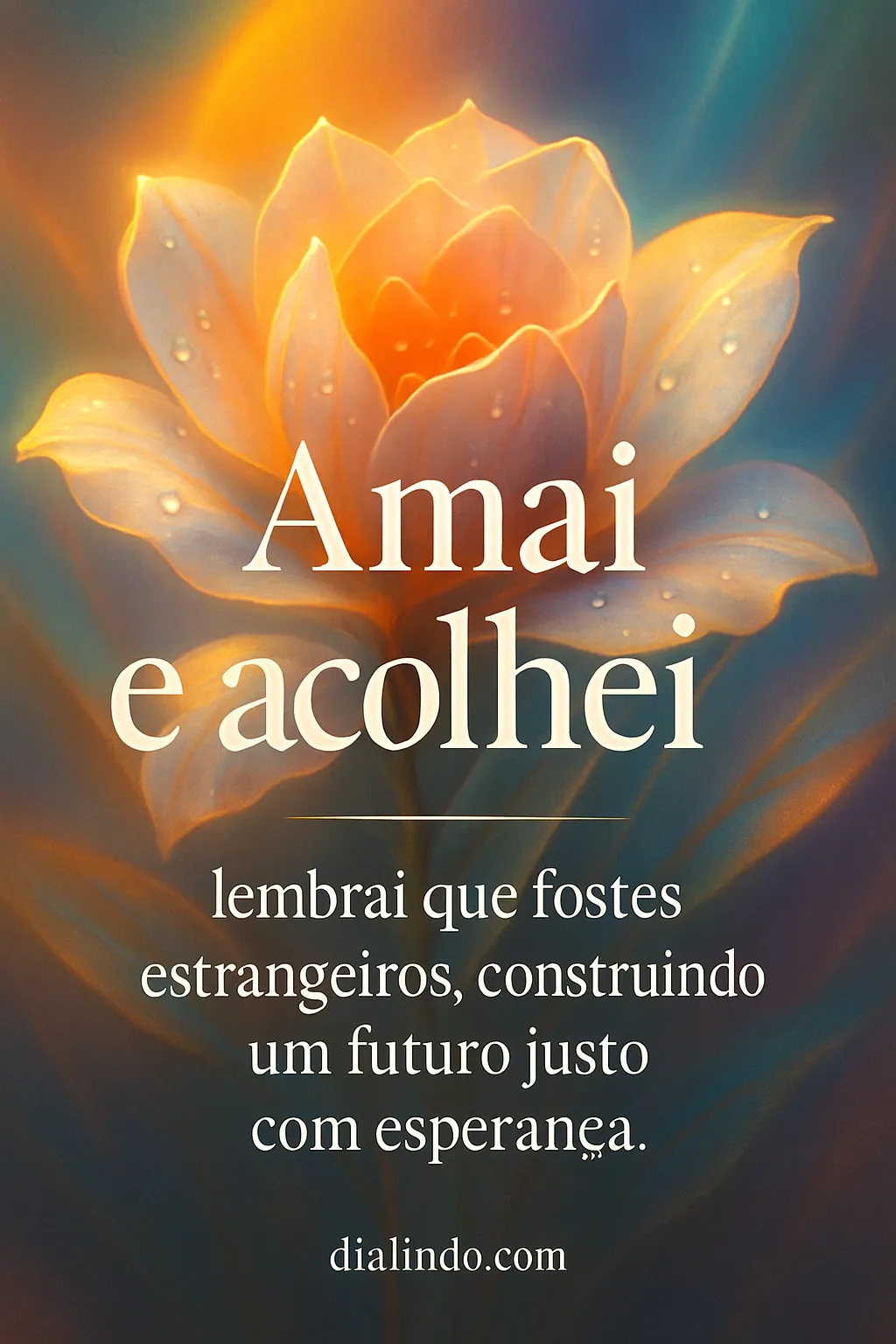 Estrangeiros de hoje, justiça amanhã.