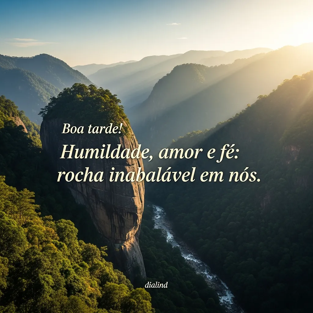 Alicerce: Humildade, Amor, Fé.