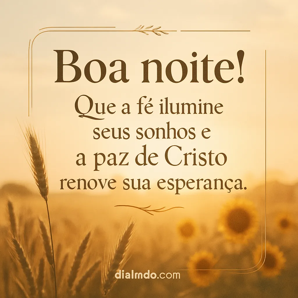 Luz onírica, paz renascida.