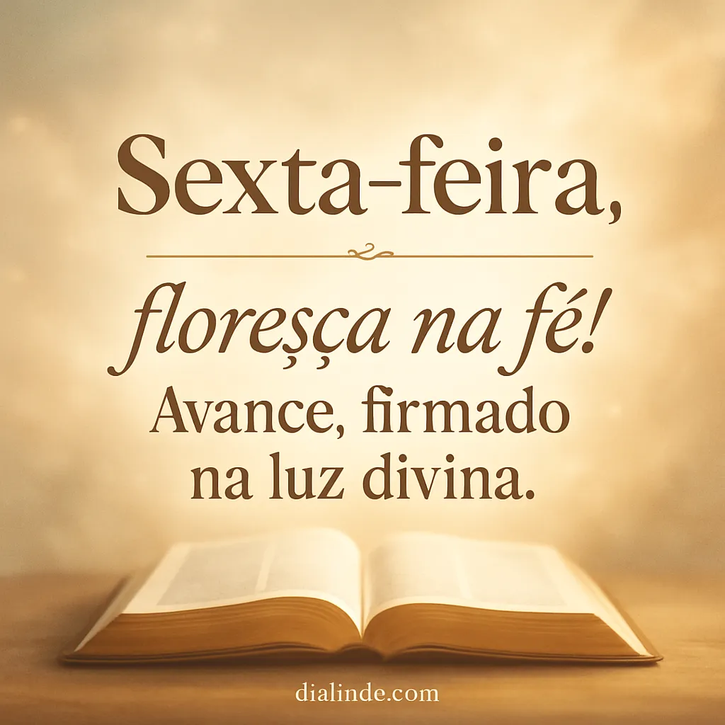 Sexta: Fé, Flores e Luz.