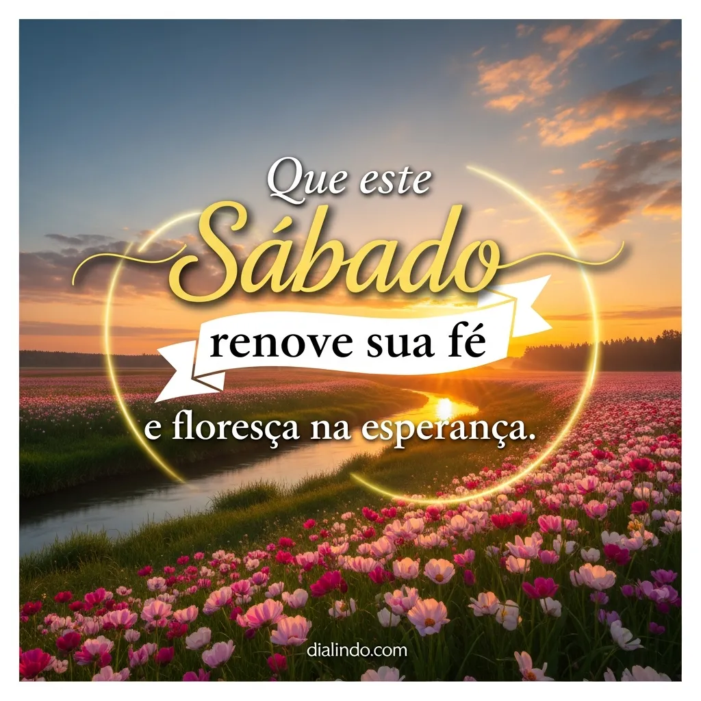Sábado: Fé Reflorescida.