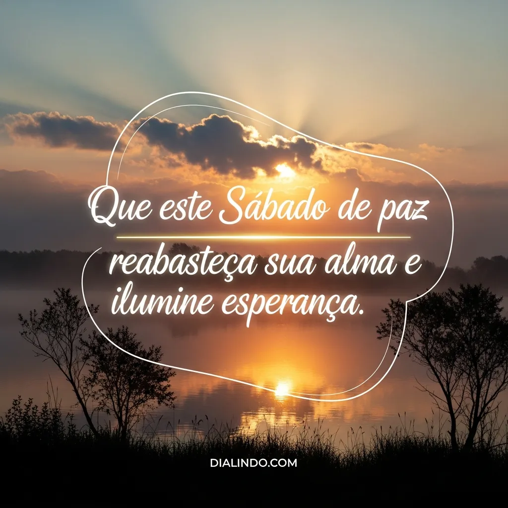 Sábado: Luz na Alma