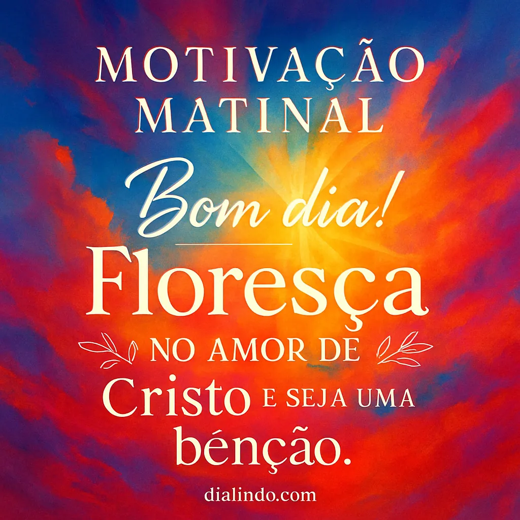 Amor Divino: Floresça e Abençoe.