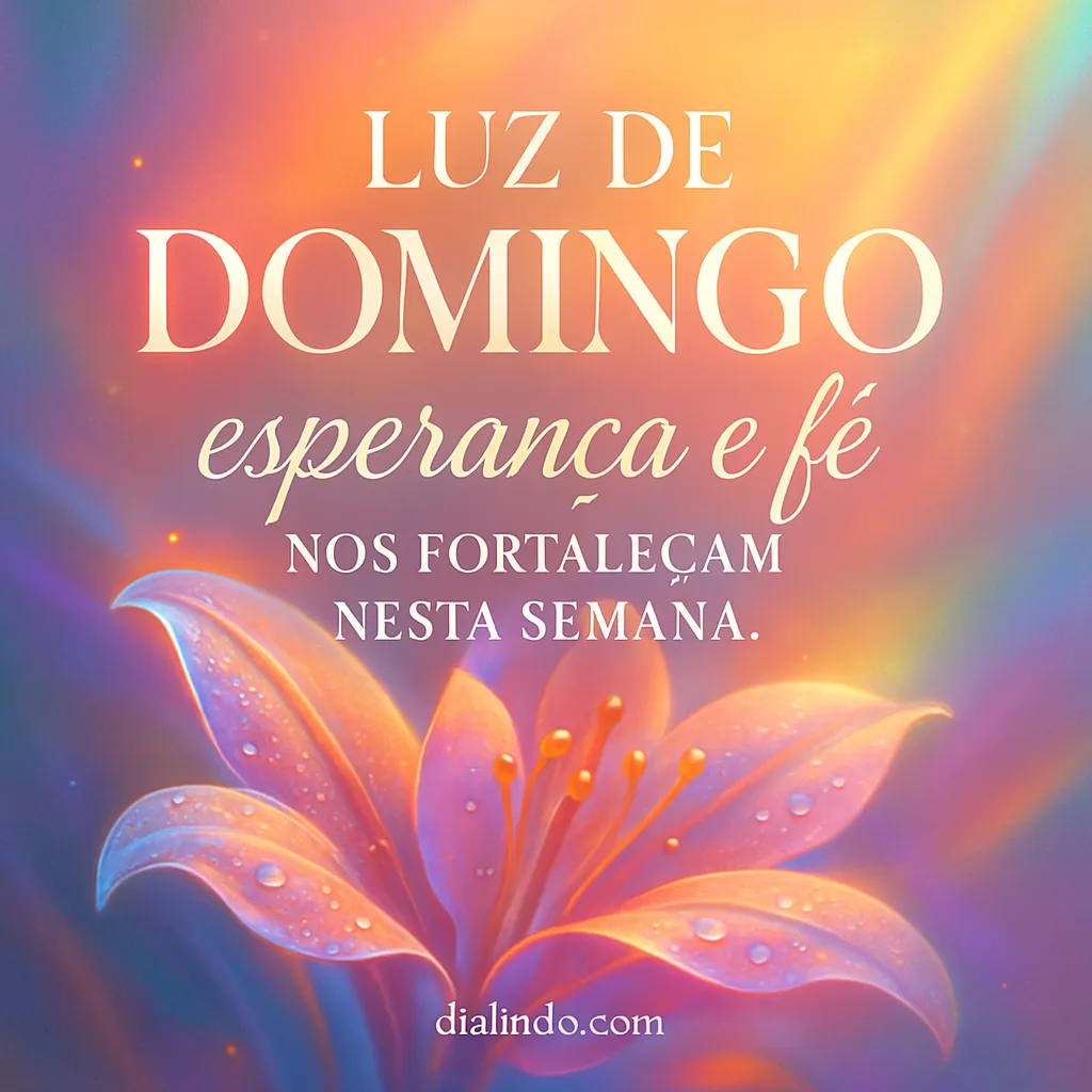 Domingo: Luz para a Jornada.