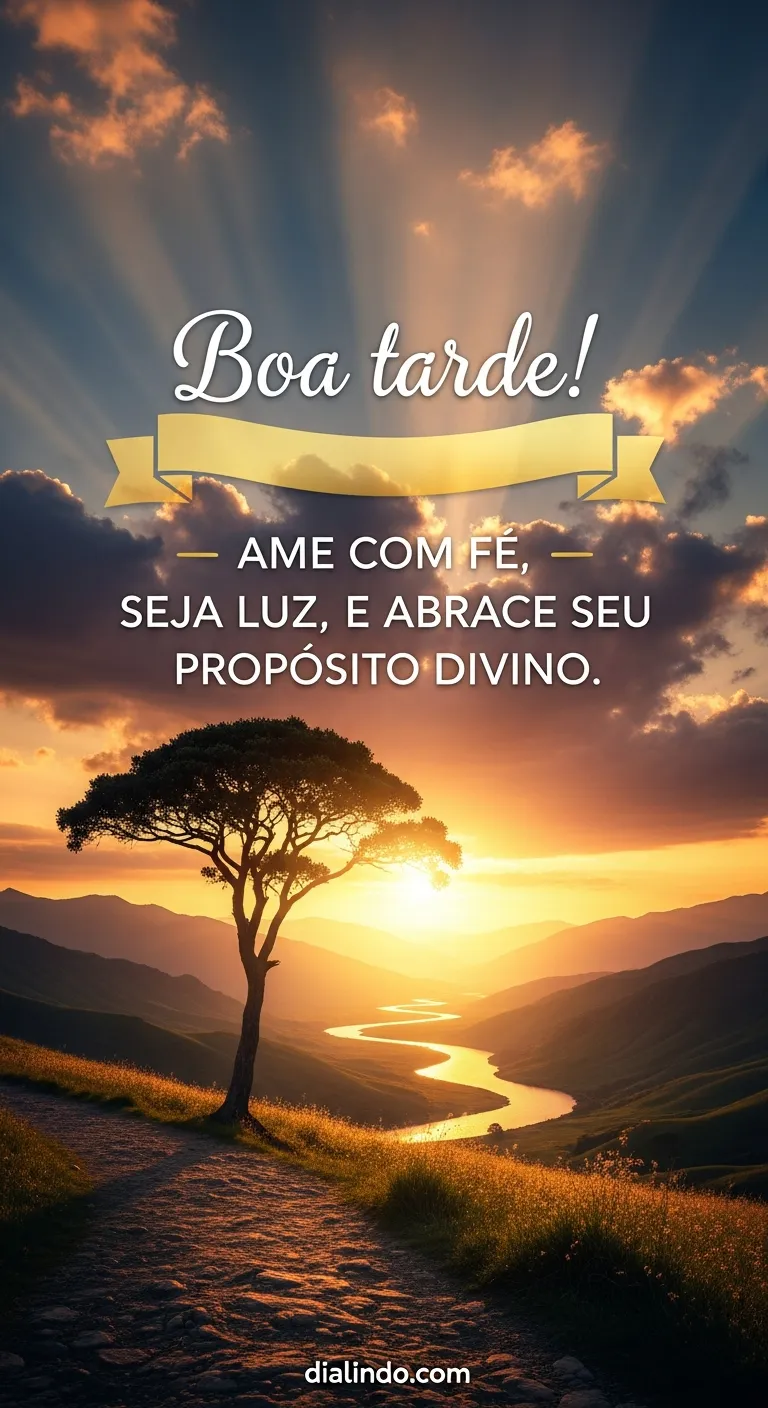 Fé Ilumina o Propósito Amar