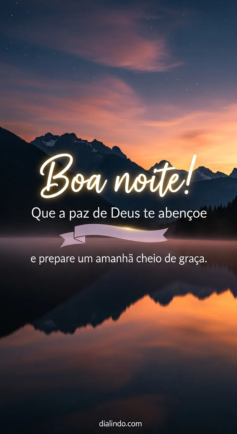 Amanhã agraciado e sereno.