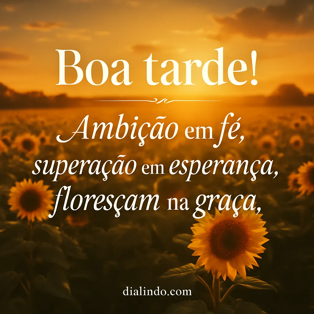 Florescendo na Graça: Ambição Divina